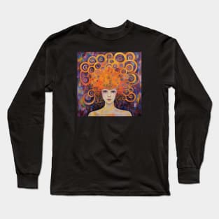 Crown Chakra Golden Goddess Long Sleeve T-Shirt